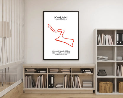 Kyalami Grand Prix Circuit – F1 Circuit Poster