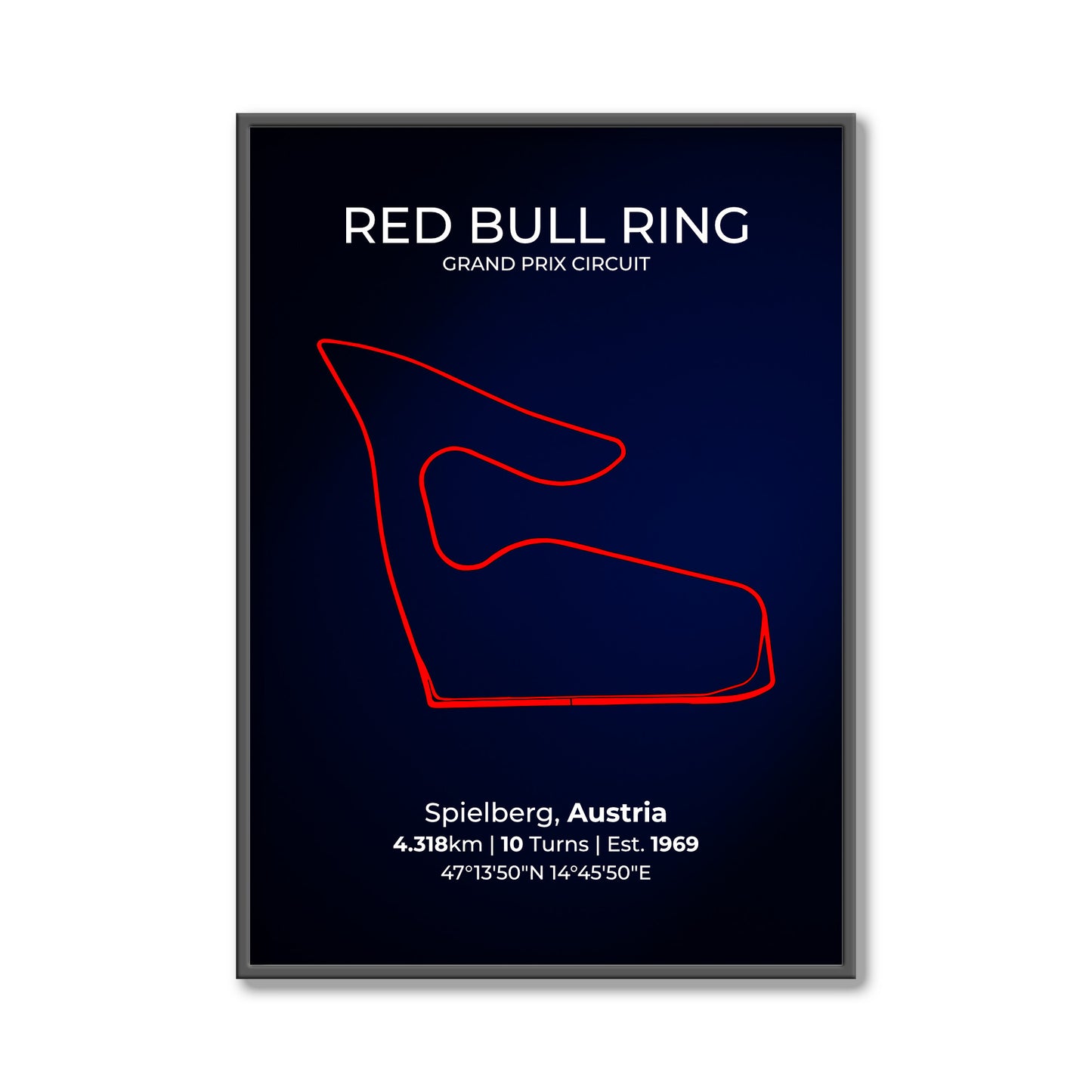 Red Bull Ring – F1 Circuit Poster