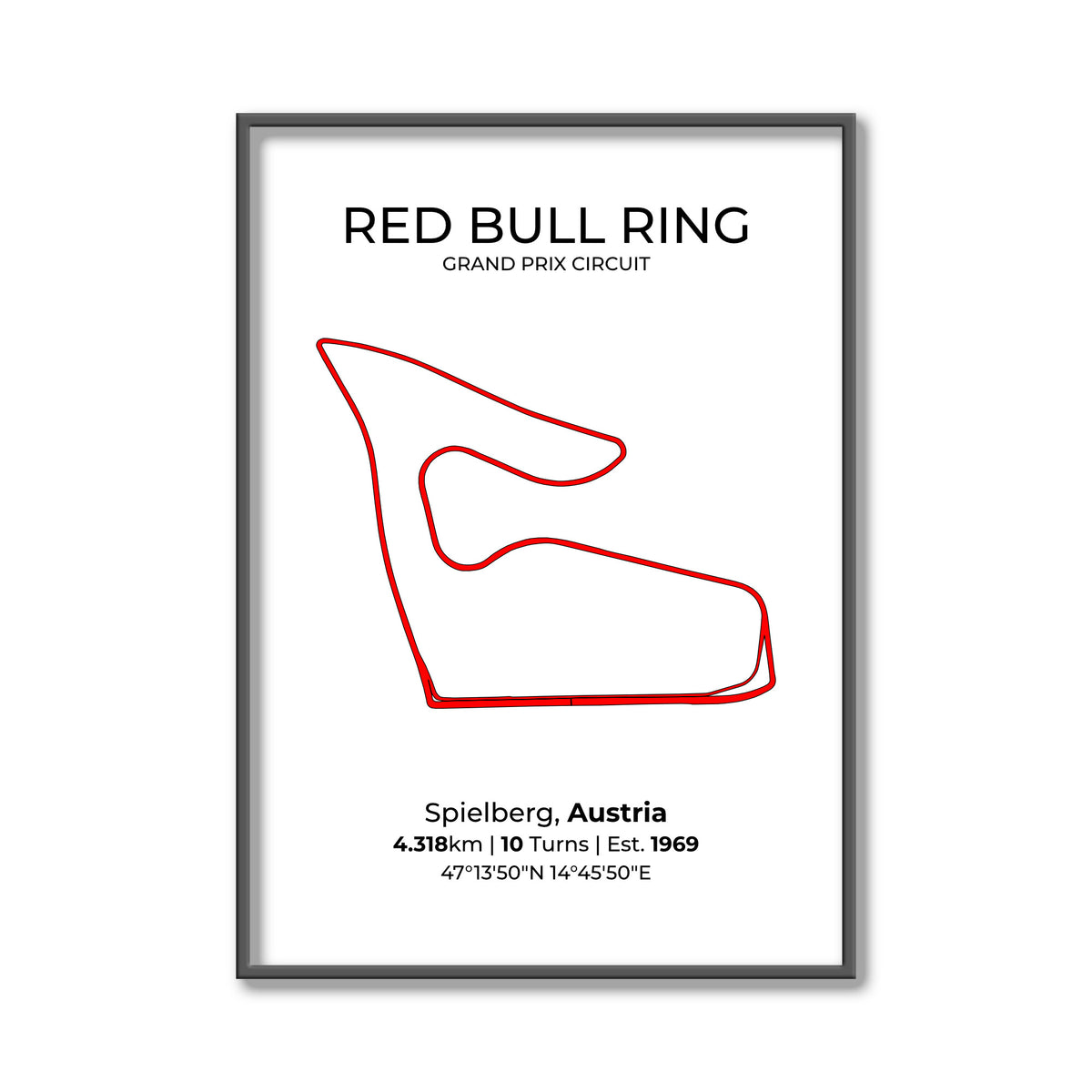 Red Bull Ring – F1 Circuit Poster