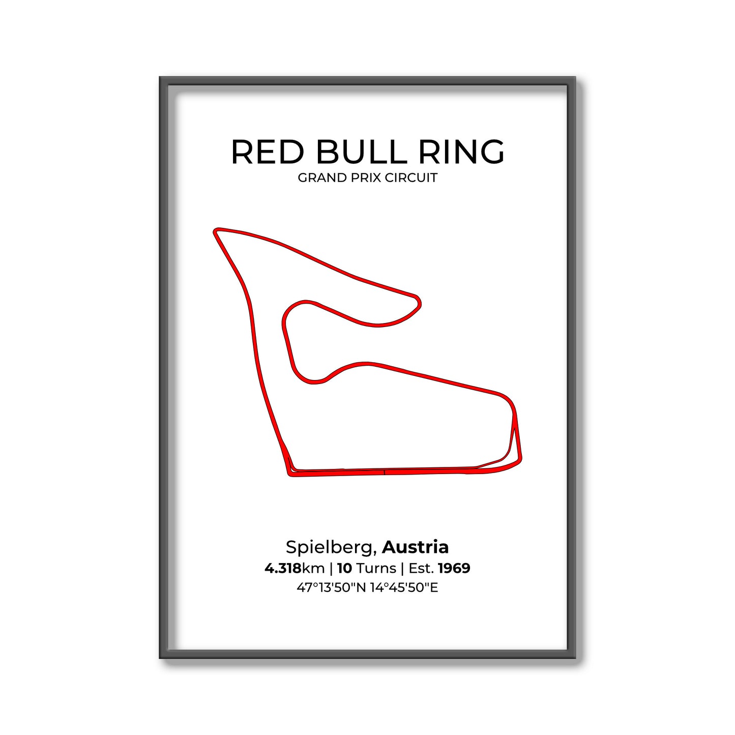 Red Bull Ring – F1 Circuit Poster